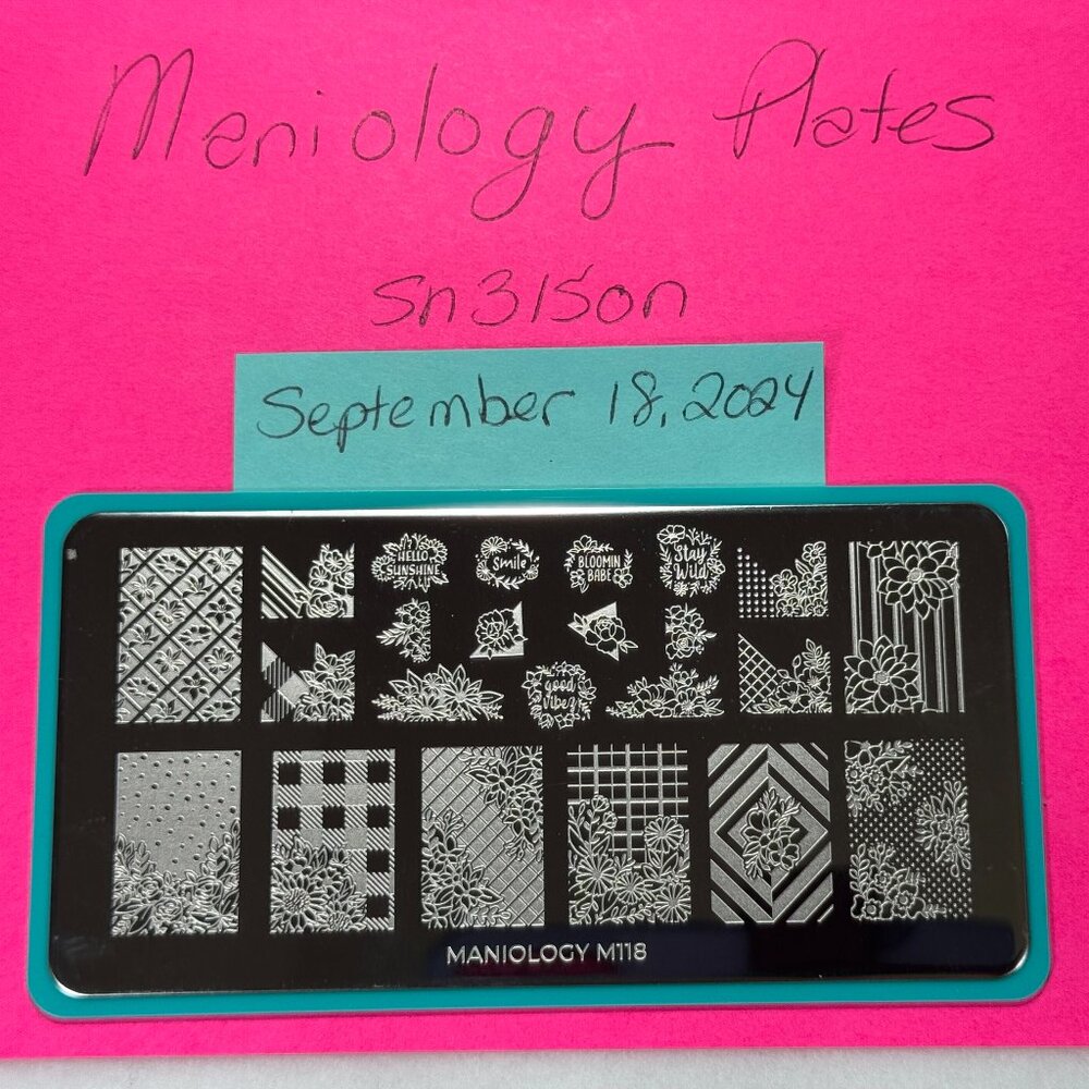 Maniology Plate: Spring Occasions: Petal Pusher M118